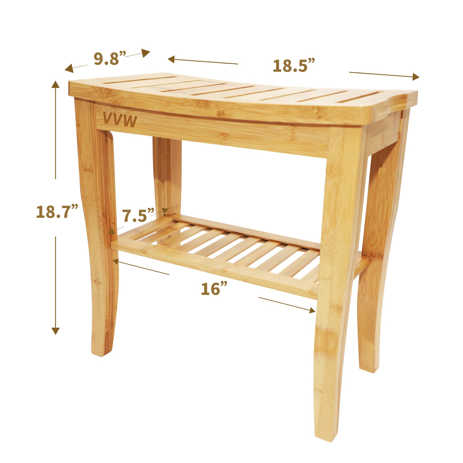 Bamboo shower bench online seat