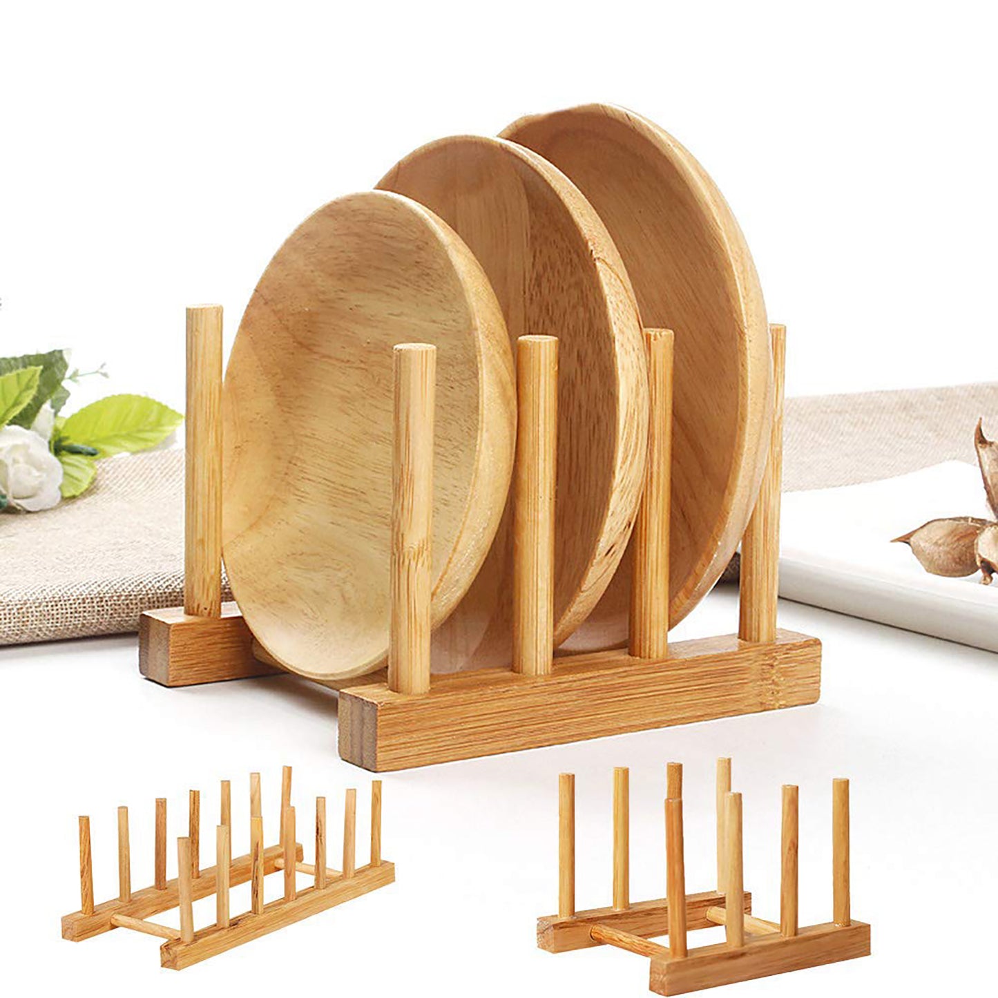 Bamboo Wooden Dish Rack